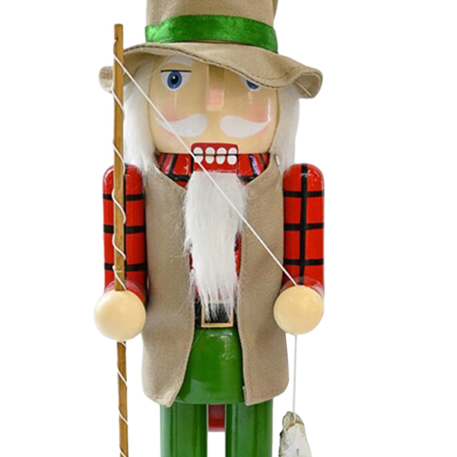 Nutcracker Figurine - Wooden Nutcracker Christmas Decoration Table Centerpiece
