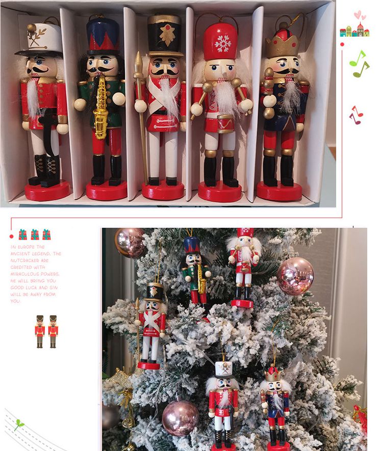 5/6pcs Merry Christmas Decorat - Nutcracker Figurine review and price