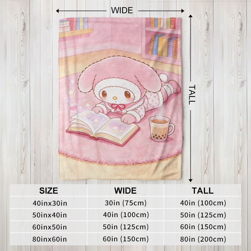 Sanrio Blanket Cozy Pink Flann - Christmas Throw Blanket review and price