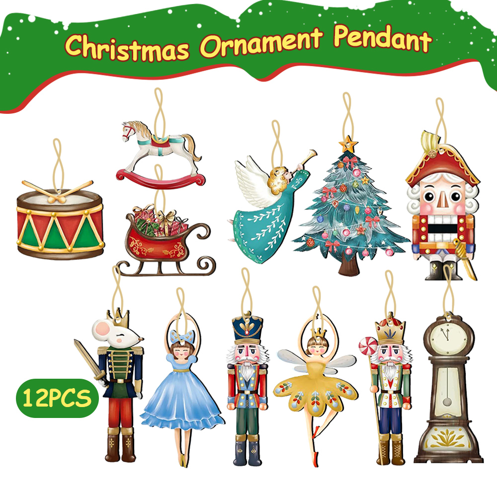 12Pcs/Set Wooden Nutcracker Pu - Nutcracker Figurine review and price