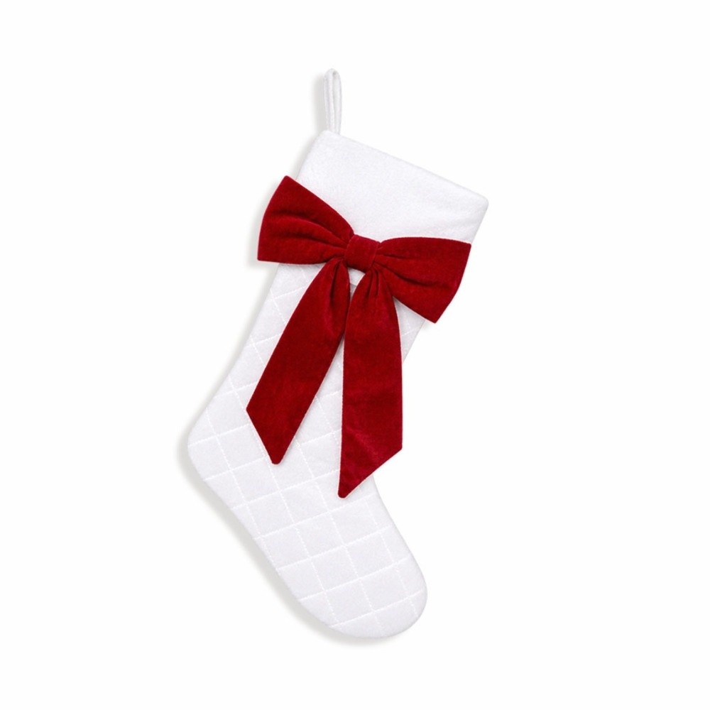 Plaid Christmas Stocking with  - Christmas Stocking Hanging review and price