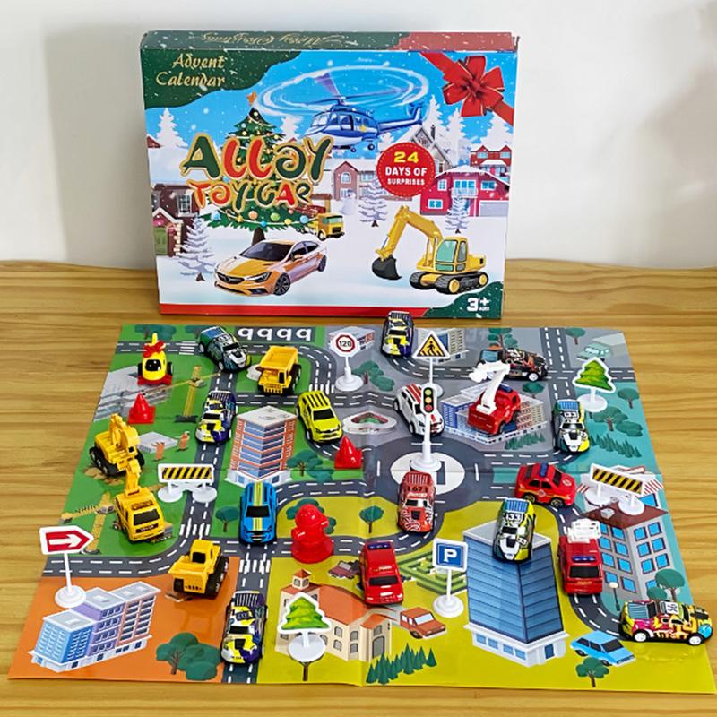 24pcs Car Toy Set Christmas Ad - Advent Calendar Gift review and price