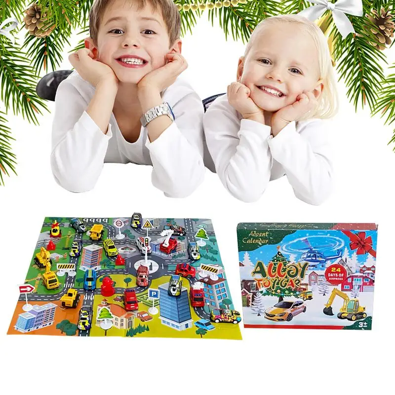 24pcs Car Toy Set Christmas Ad - Advent Calendar Gift review and price