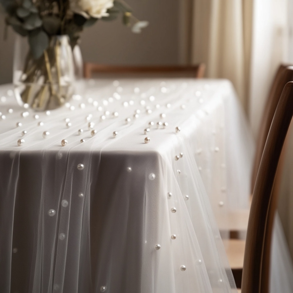 Pearl Chiffon Table Runner 80x - Christmas Table Runner review and price